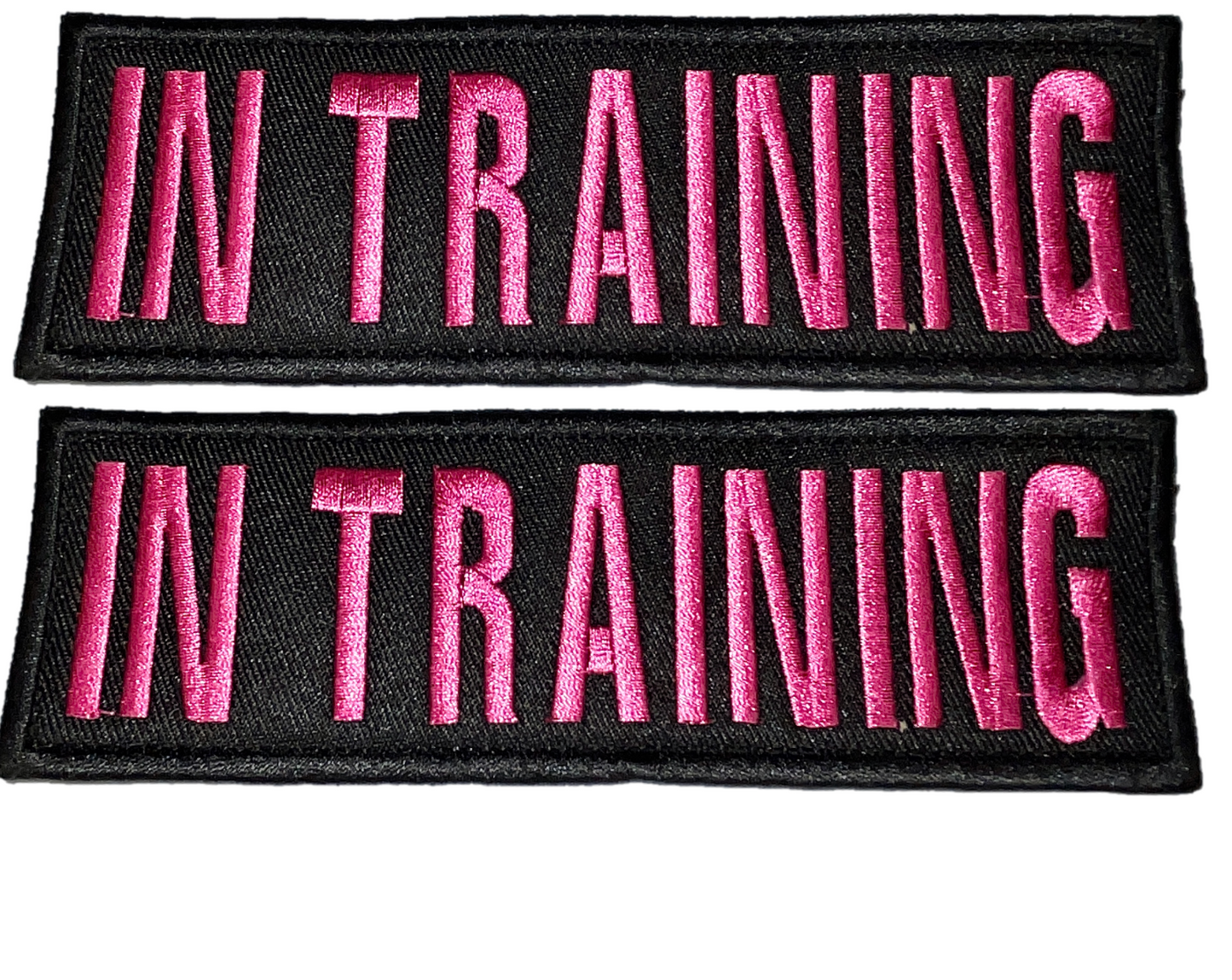 Service Dog Collar Vest Patches - 2 X 6 Inch Embroidered - Hook & Loop