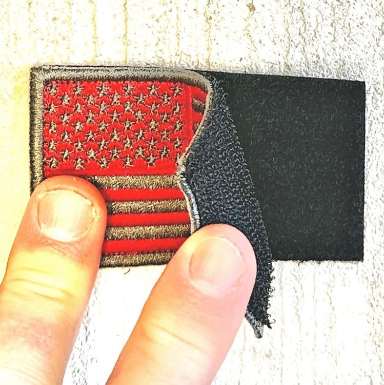 American Flag Patch 2x3 Inch Hook and Loop USA Patch Set – Forward and Reverse